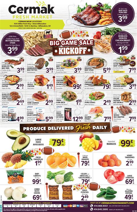  Cermak Fresh Market (IL) Weekly Ad Flyer February 3 to February 9, 2021. Today's top Cermak Fresh Market weekly ads, flyers. Latest Cermak Fresh Market promotions, offers & deals February 2024. 